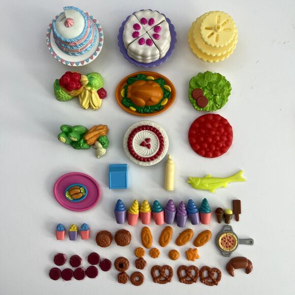 Vintage Barbie‎ Food Kitchen Dishes Cooking Accessories LOT - Picture 3 of 7